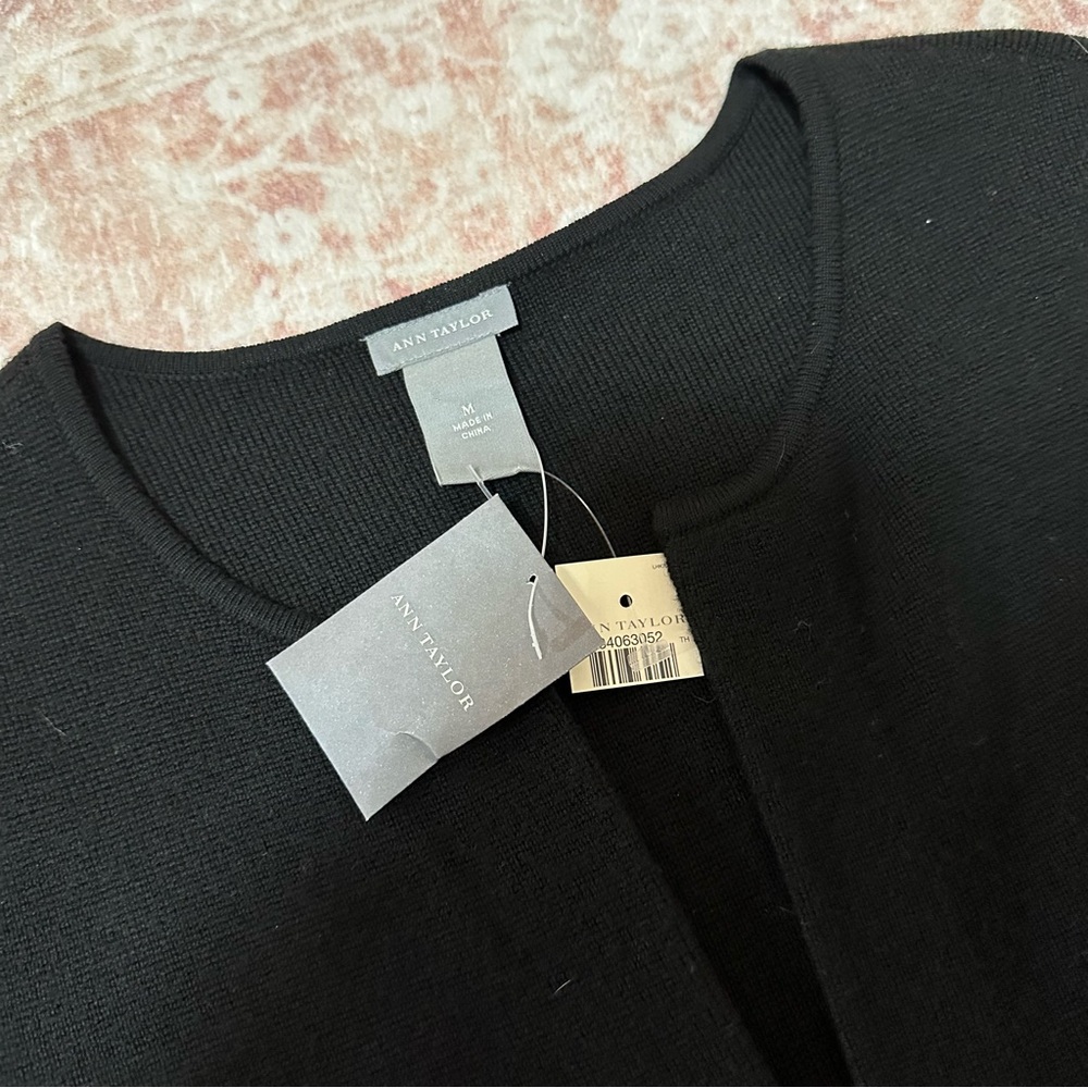 NWT Ann Taylor Merino Wool Crystal Cardigan - Picture 6 of 14